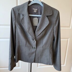 NWT, Ann Taylor Gray Women's Blazer, Size 10